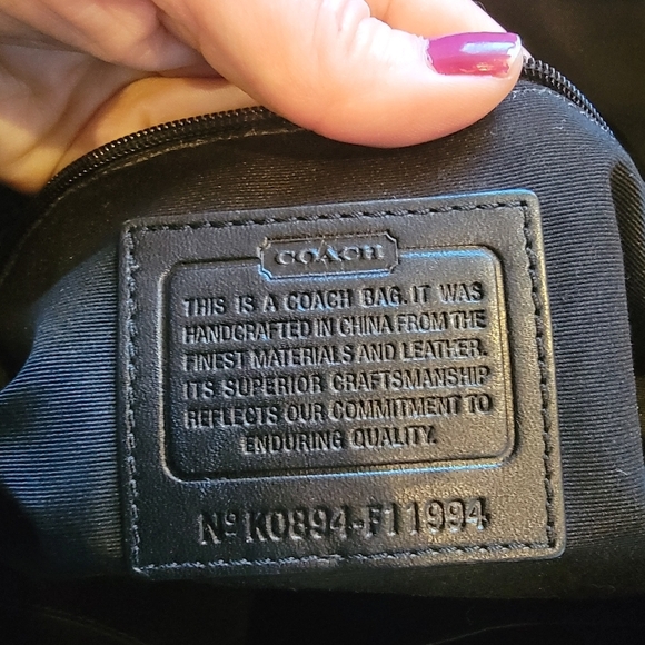 Coach Black Hampton Tote Bag purse - Picture 7 of 17